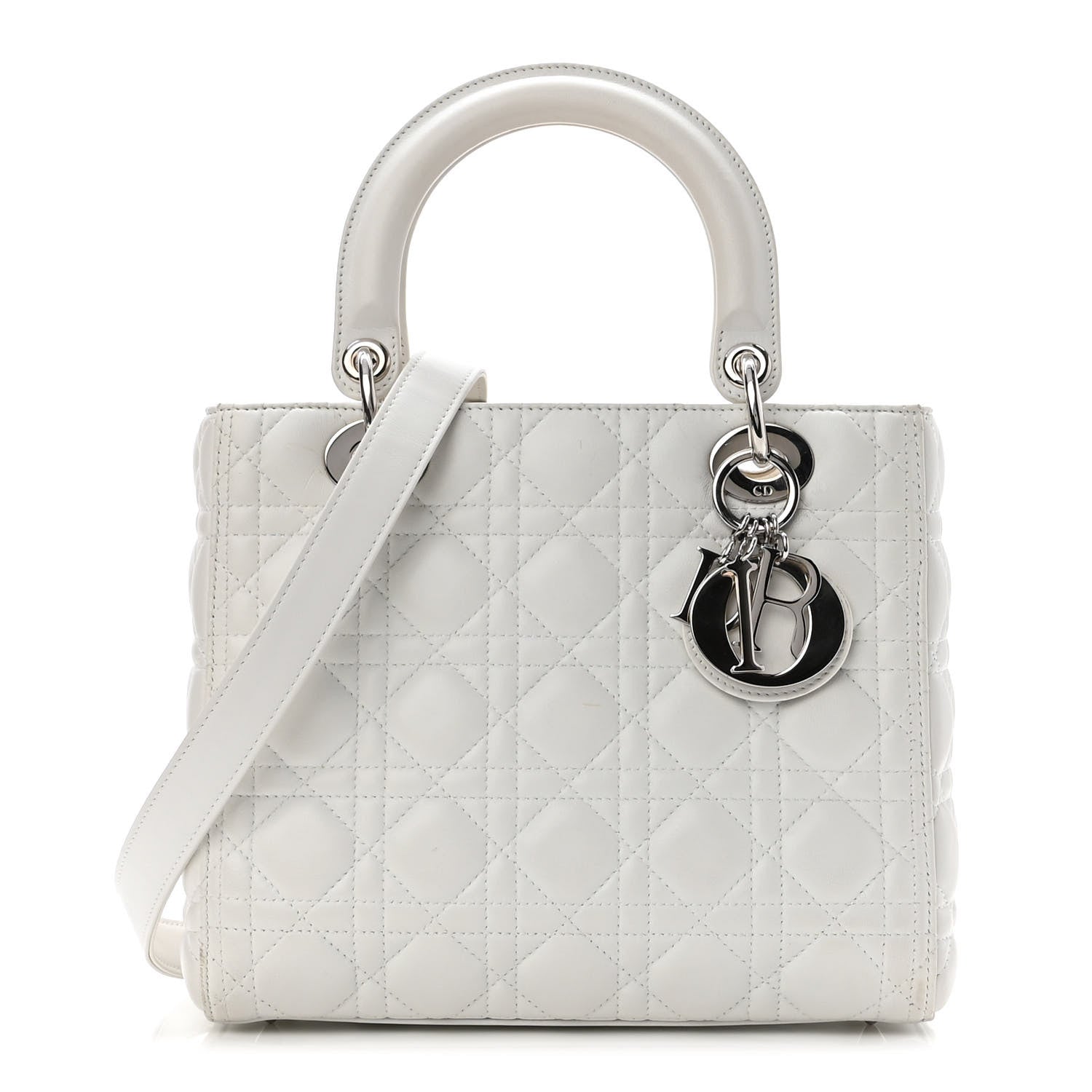 Christian Dior Lambskin Cannage Medium Lady Dior 1 of 9
