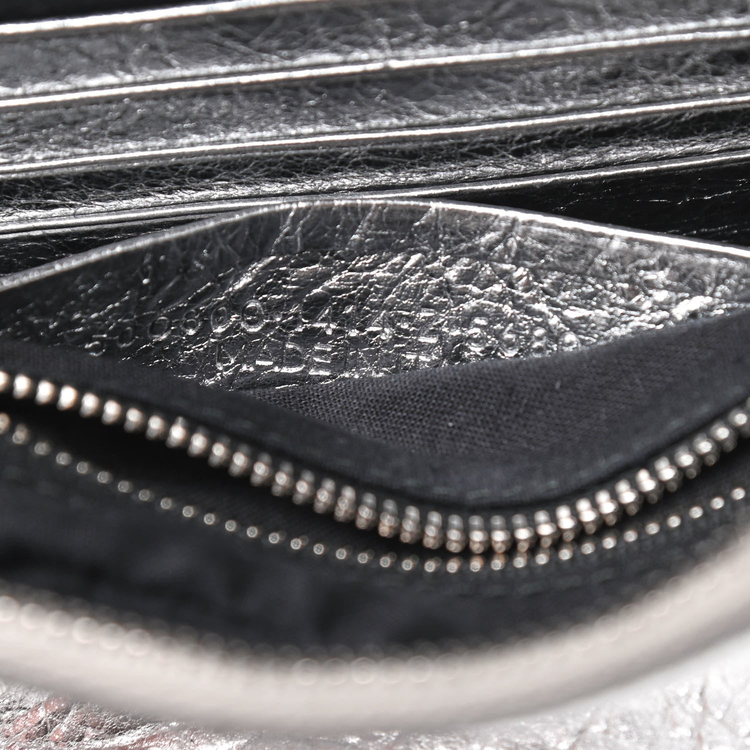 Balenciaga Metallic Calfskin Classic Silver Hardware Pouch With A Chain Crossbody Silver 9 of 9