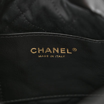 Chanel Shiny Calfskin Quilted Mini Chanel 22 Black 6 of 10