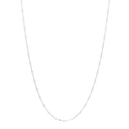 Tiffany Sterling Silver Ziegfeld Bar Chain Necklace 1 of 6