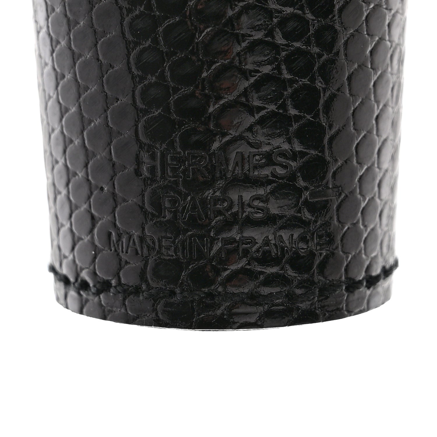 Hermes Lizard Lipstick Case Black 3 of 4