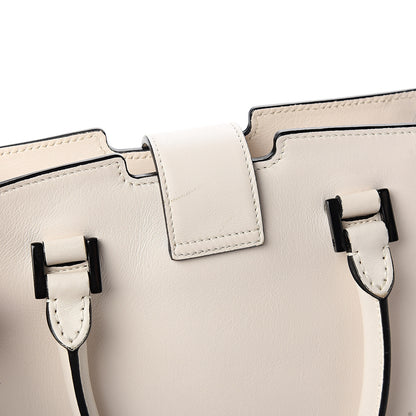 Saint Laurent Smooth Calfskin Baby Cabas Monogram Dove White 10 of 12