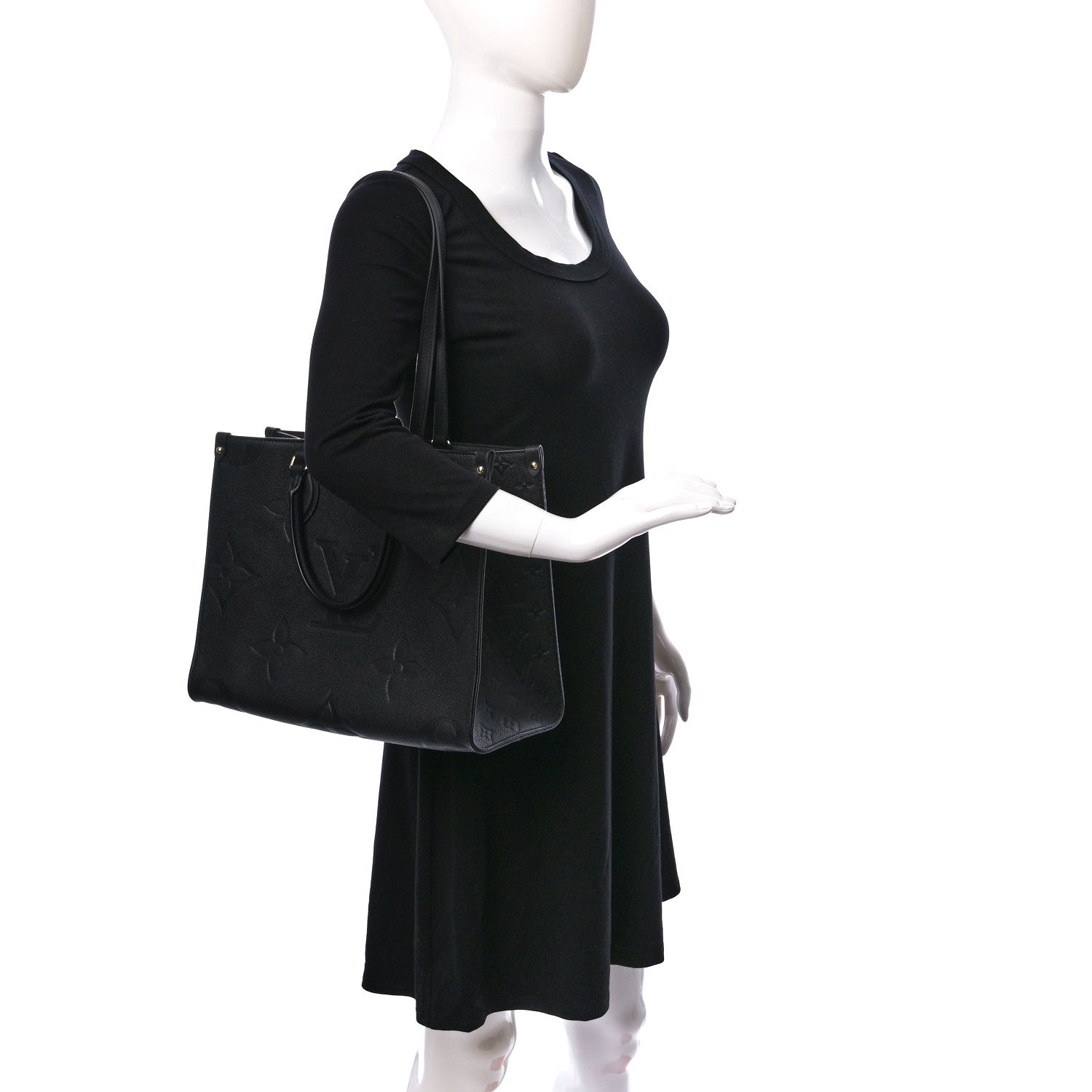 Louis Vuitton Empreinte Monogram Giant Onthego MM Black 2 of 9