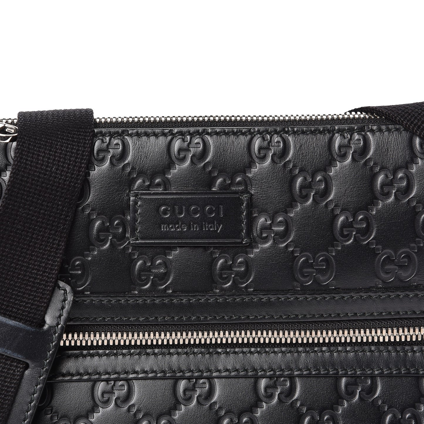 Guccissima Signature Small Messenger Bag Black