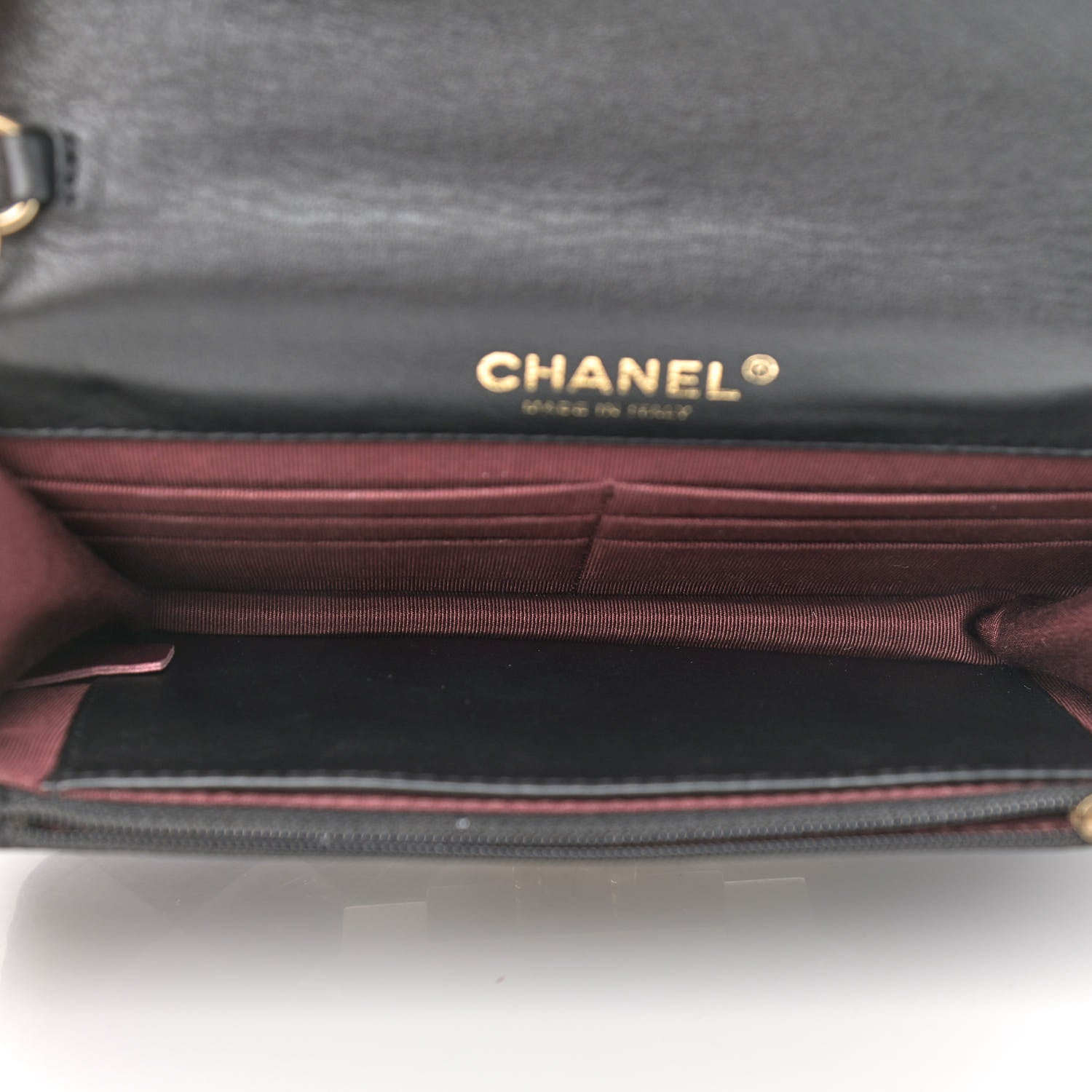 Chanel Patent Quilted Golden Class Wallet on Chain WOC Black 5 of 10