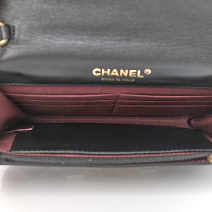 Chanel Patent Quilted Golden Class Wallet on Chain WOC Black 5 of 10