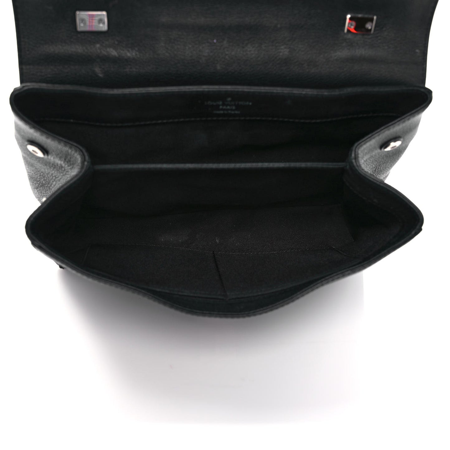 Soft Calfskin Lockme II Top Handle Black