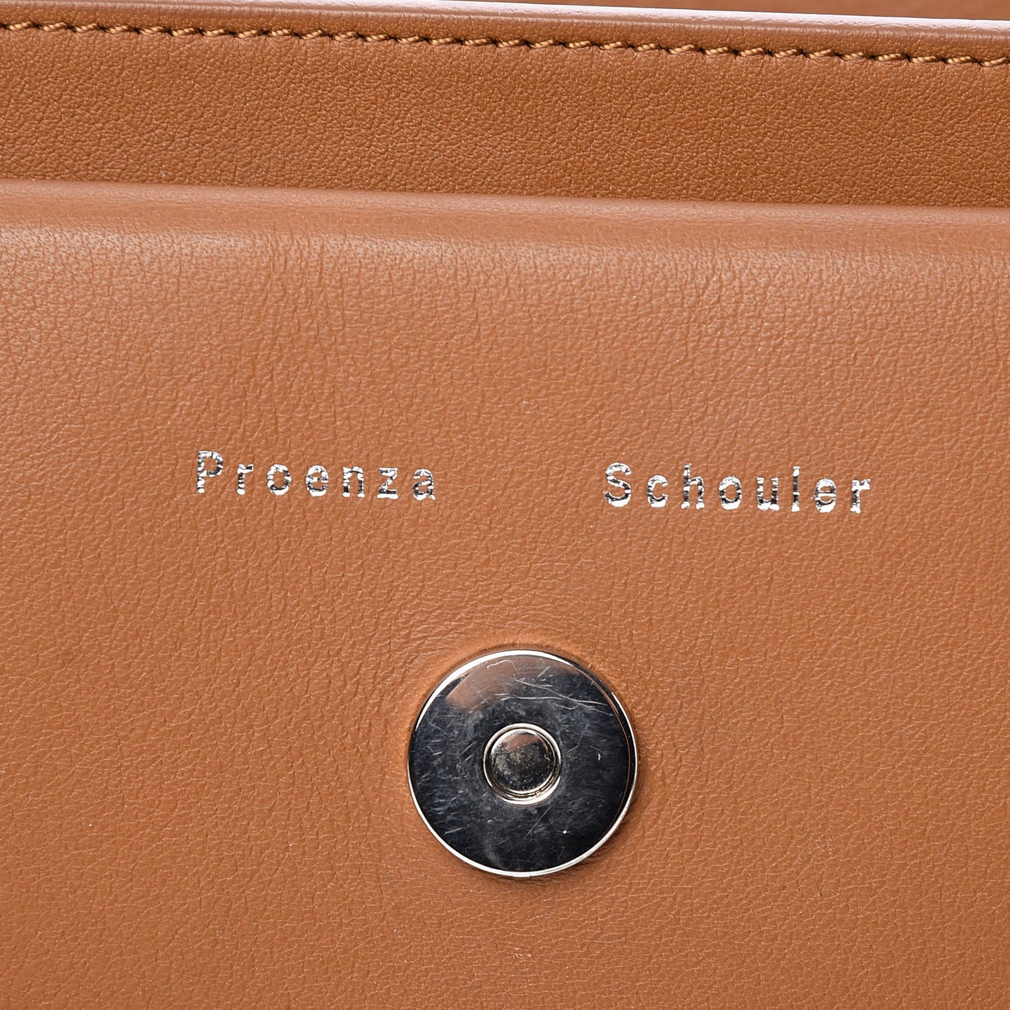 Calfskin PS11 Classic Shoulder Bag Caramel