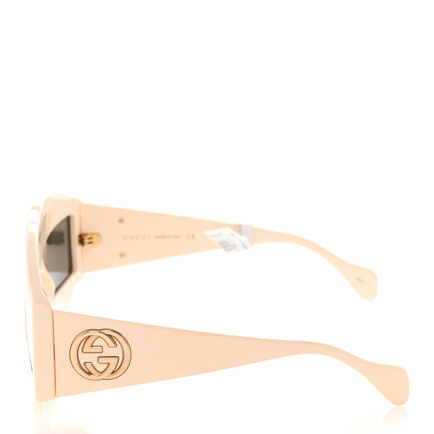 Acetate Crystal Hollywood Forever Tear Drop Sunglasses GG0359S Ivory