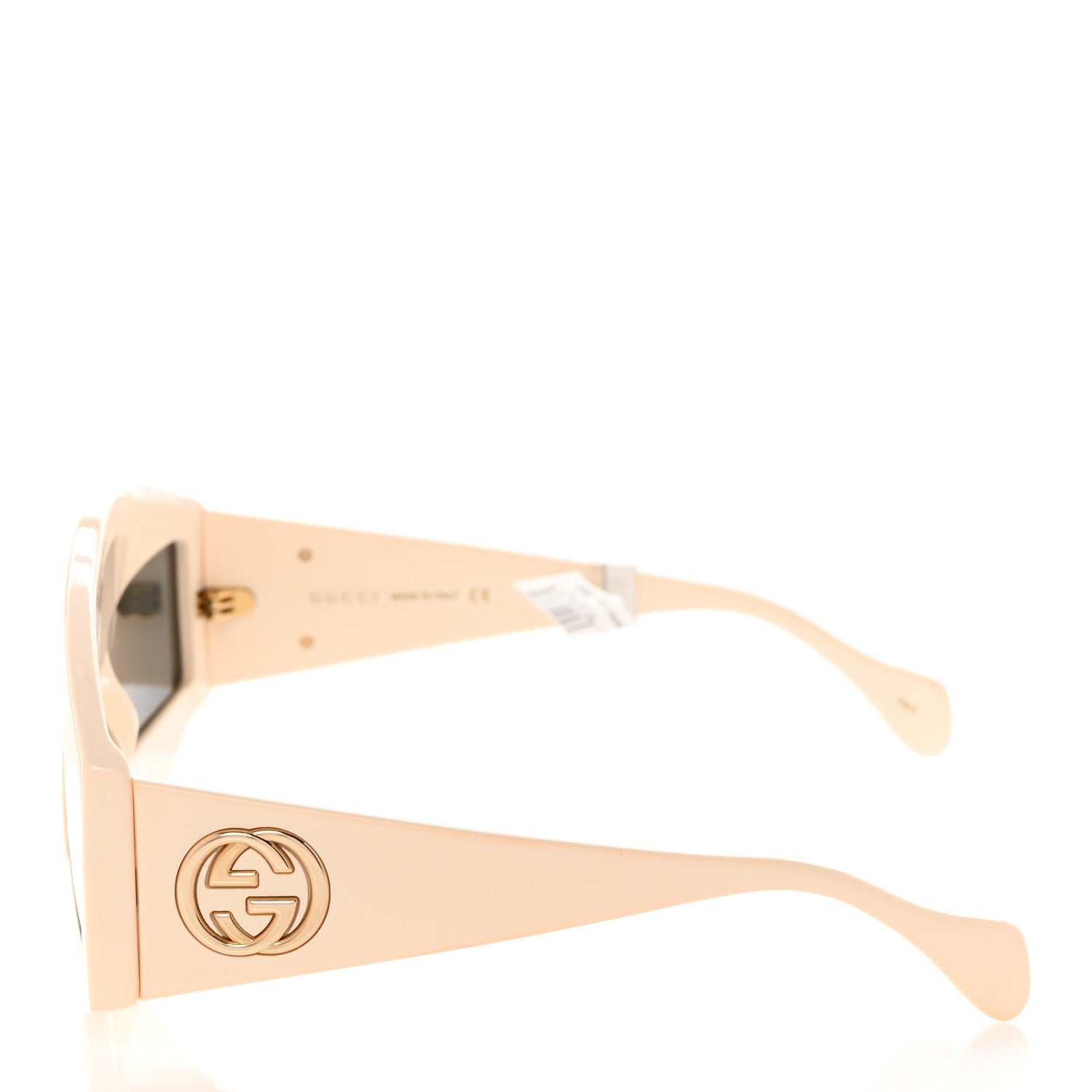 Gucci Acetate Crystal Hollywood Forever Tear Drop Sunglasses GG0359S Ivory 3 of 8