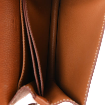 Hermes Barenia Faubourg Mini Sac Roulis Fauve 4 of 9