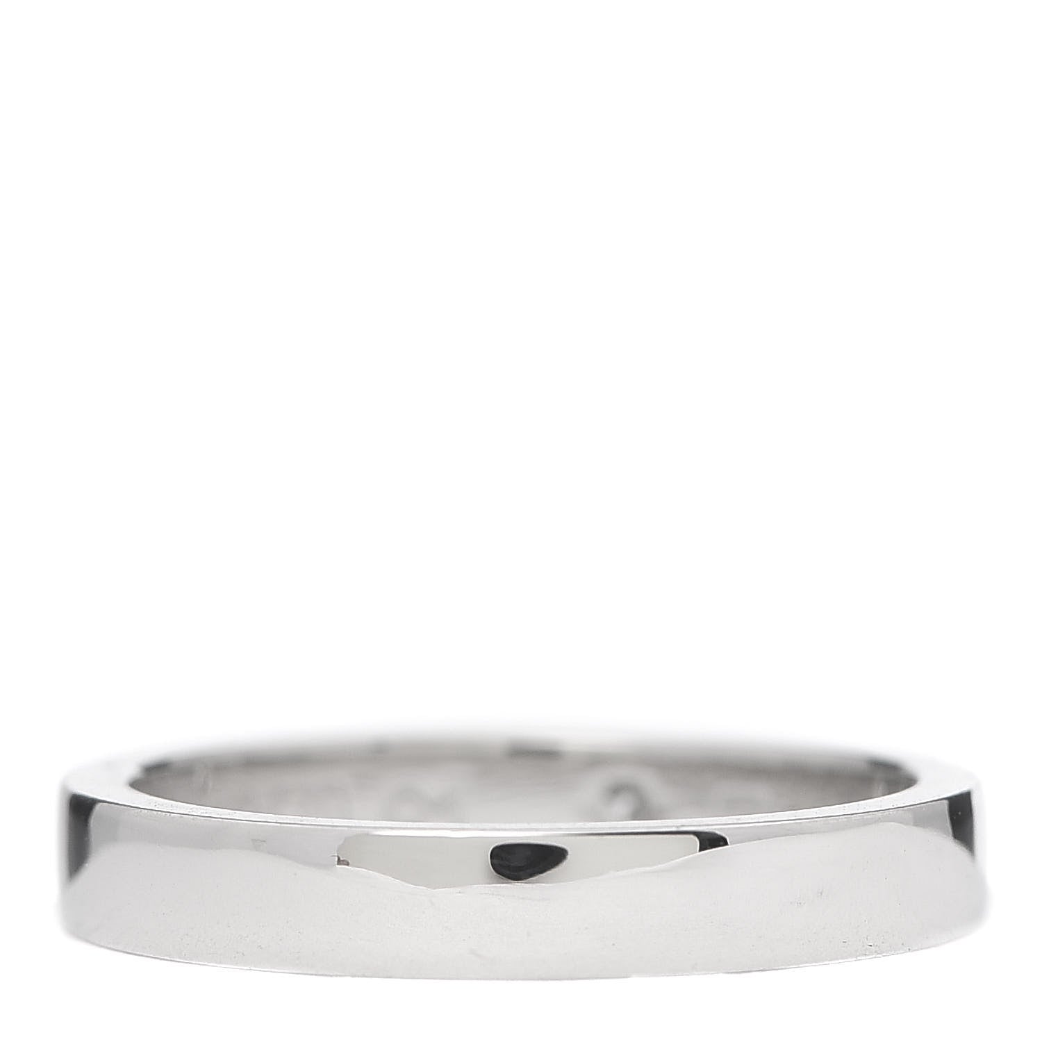 Cartier Platinum Diamond 3mm C De Cartier Wedding Band Ring 49 4.75 3 of 5