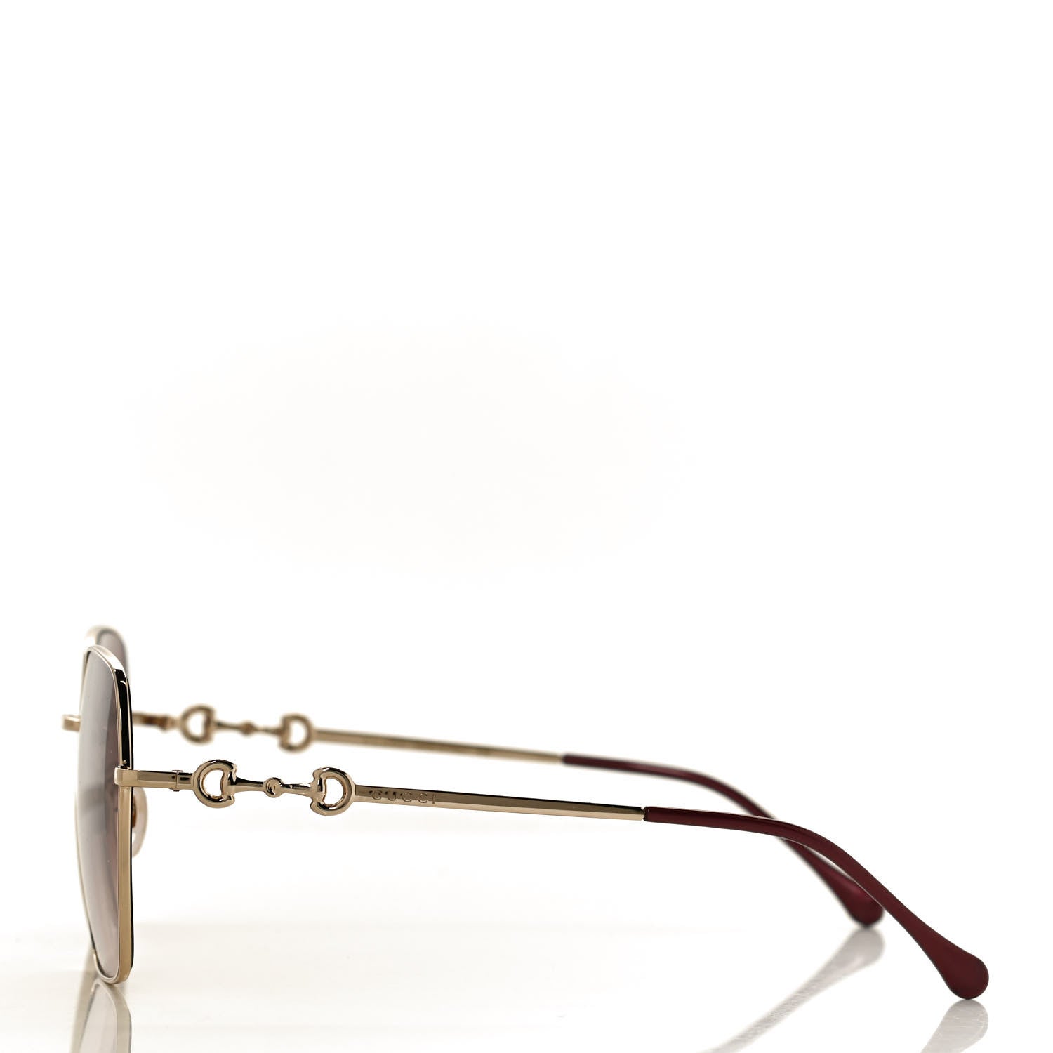 Gucci Metal Horsebit Square Sunglasses GG0882SA Gold 3 of 8