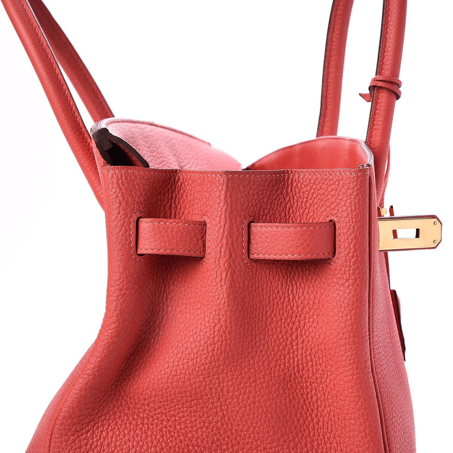Togo Birkin 35 Rouge Pivoine