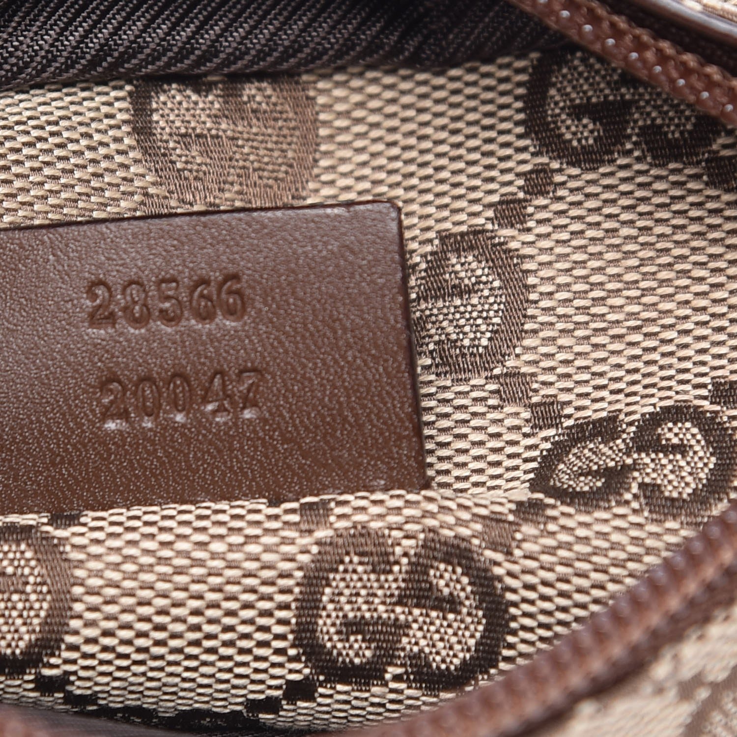 Gucci GG Monogram Web Double Pocket Belt Bag Brown 7 of 7
