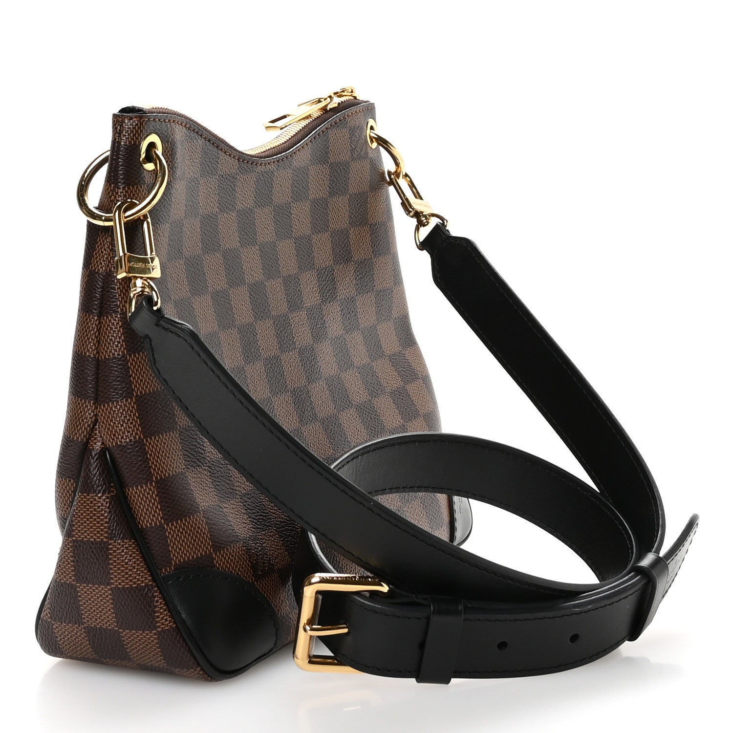 Louis Vuitton Damier Ebene Odeon PM Black 3 of 9