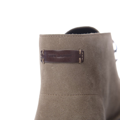 Saint Laurent Suede Mens Oran Lu Boots 42 Sigaro 7 of 13
