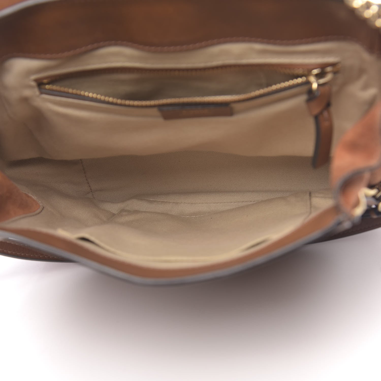 Chloe Suede Calfskin Medium Faye Backpack Tan 4 of 17