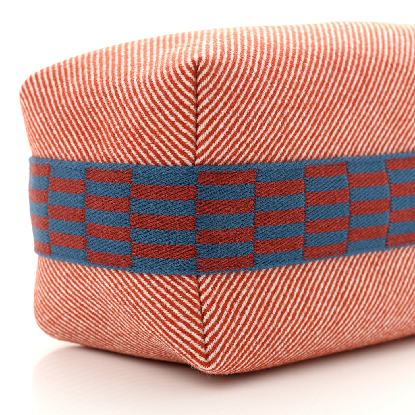 Wool Small Bride-A-Brac H Natte Pouch Tomette
