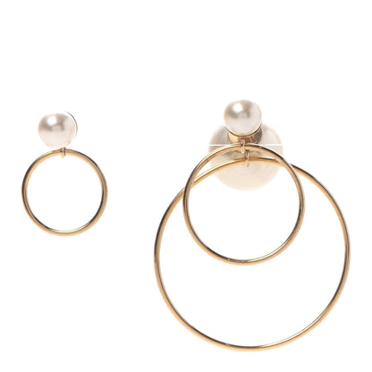 Christian Dior Pearl Mise En Dior Tribal Hoop Earrings 1 of 5