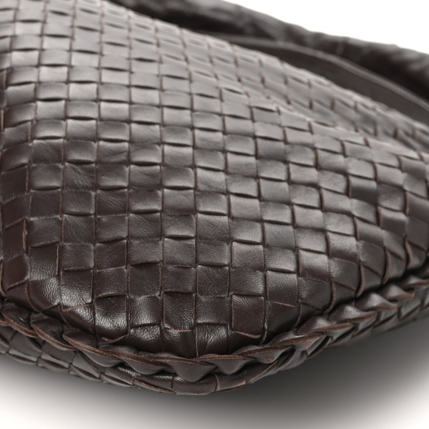 Nappa Intrecciato Medium Veneta Hobo Ebano