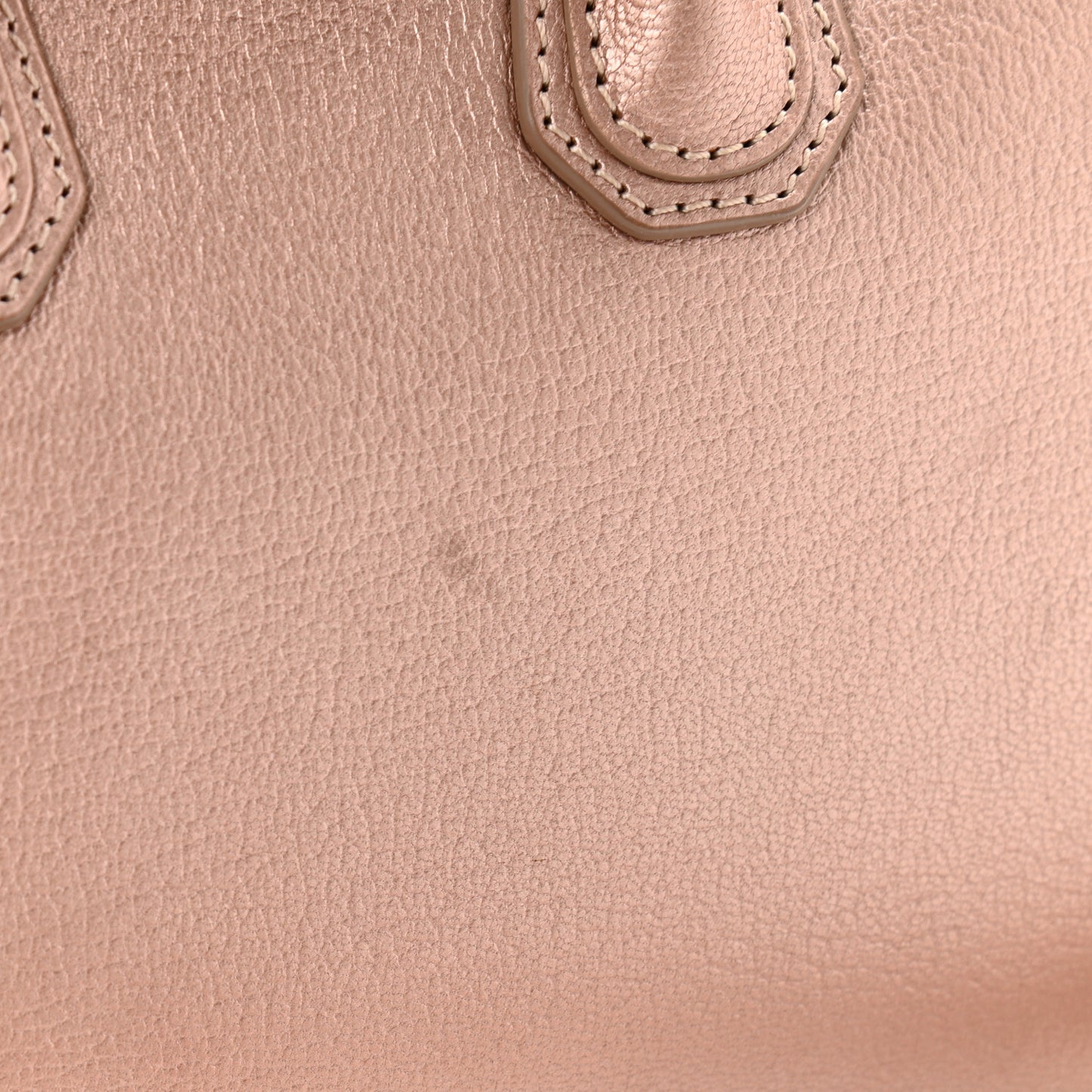 Metallic Sugar Goatskin Mini Antigona Light Pink