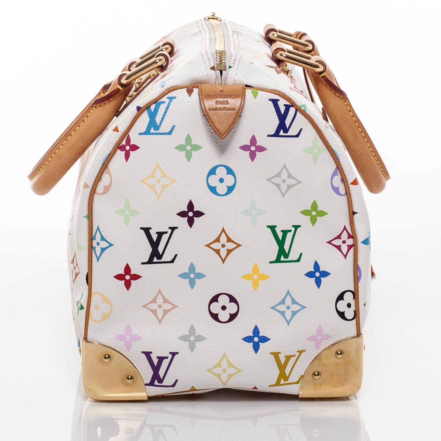 Louis Vuitton Monogram Multicolor Speedy 30 White 3 of 12