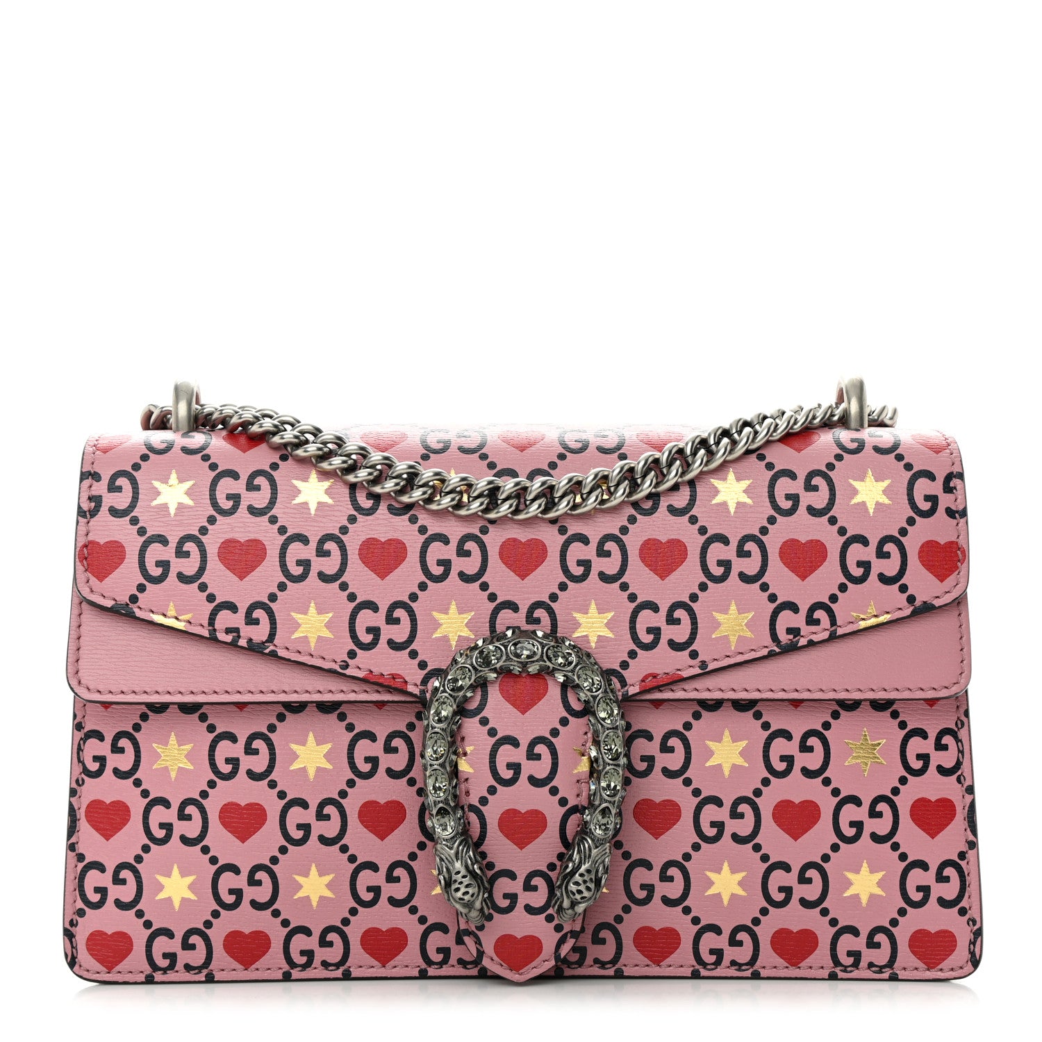 Gucci Calfskin Valentine's Day Exclusive Small Dionysus Bag Pink 1 of 11
