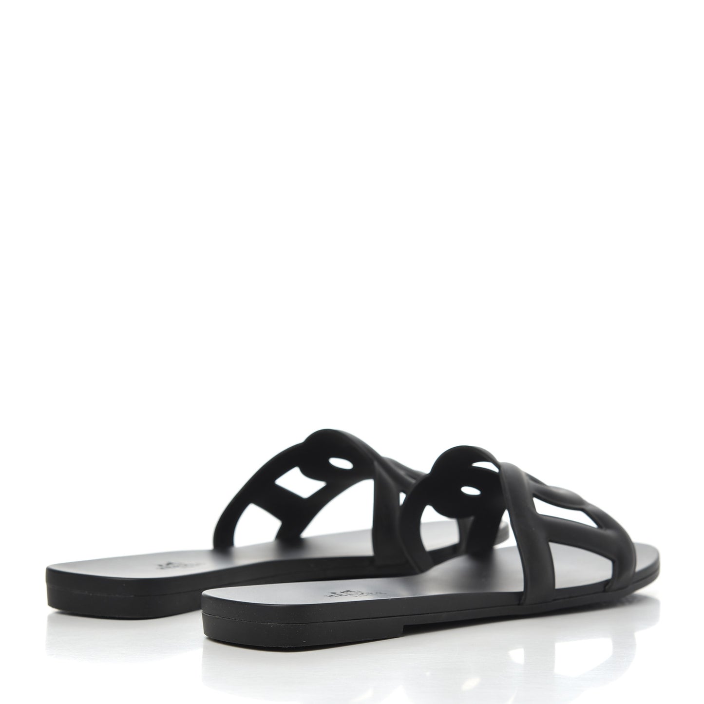 Rubber Aloha Sandals 39 Black