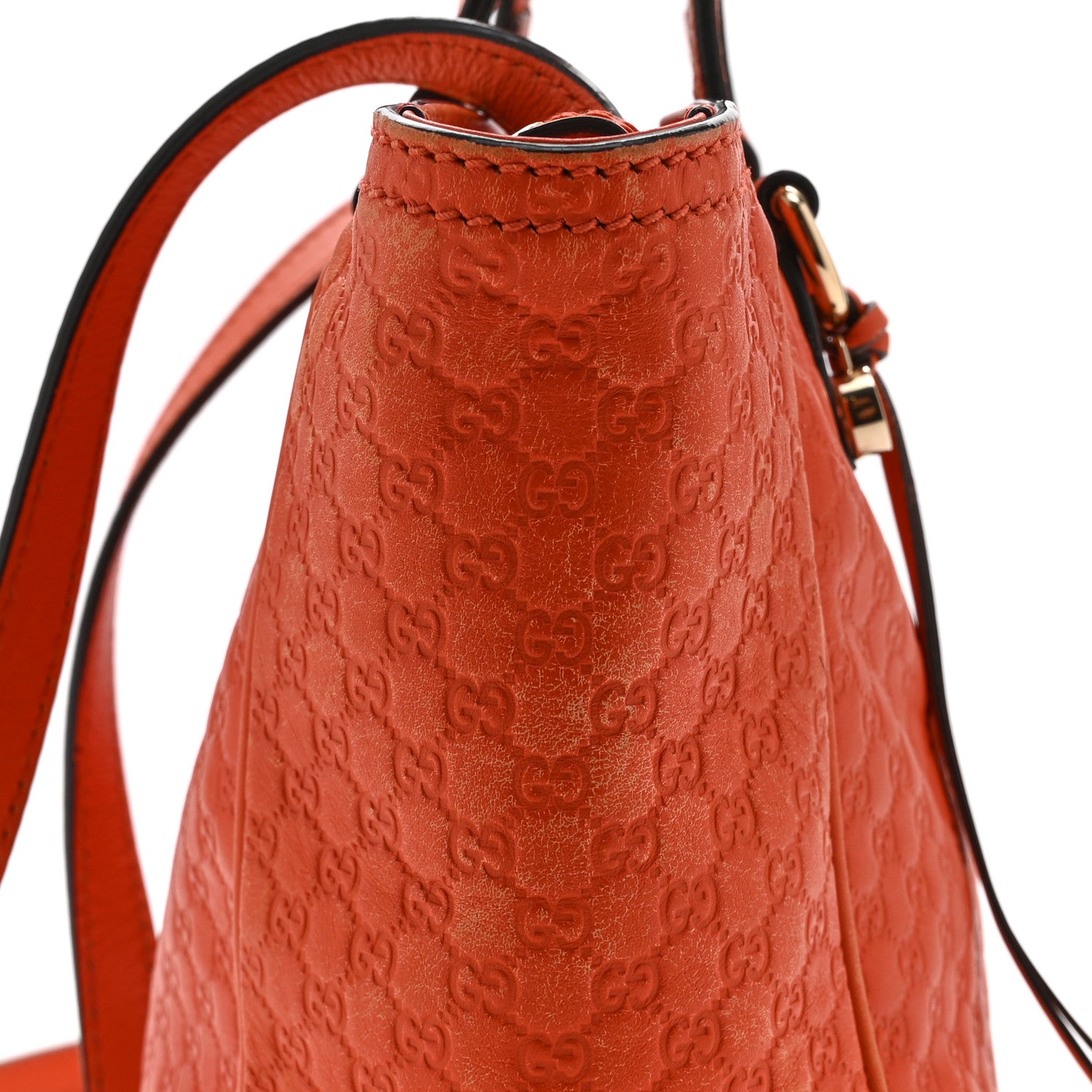 Gucci Microguccissima Small Bree Tote Sun Orange 16 of 20