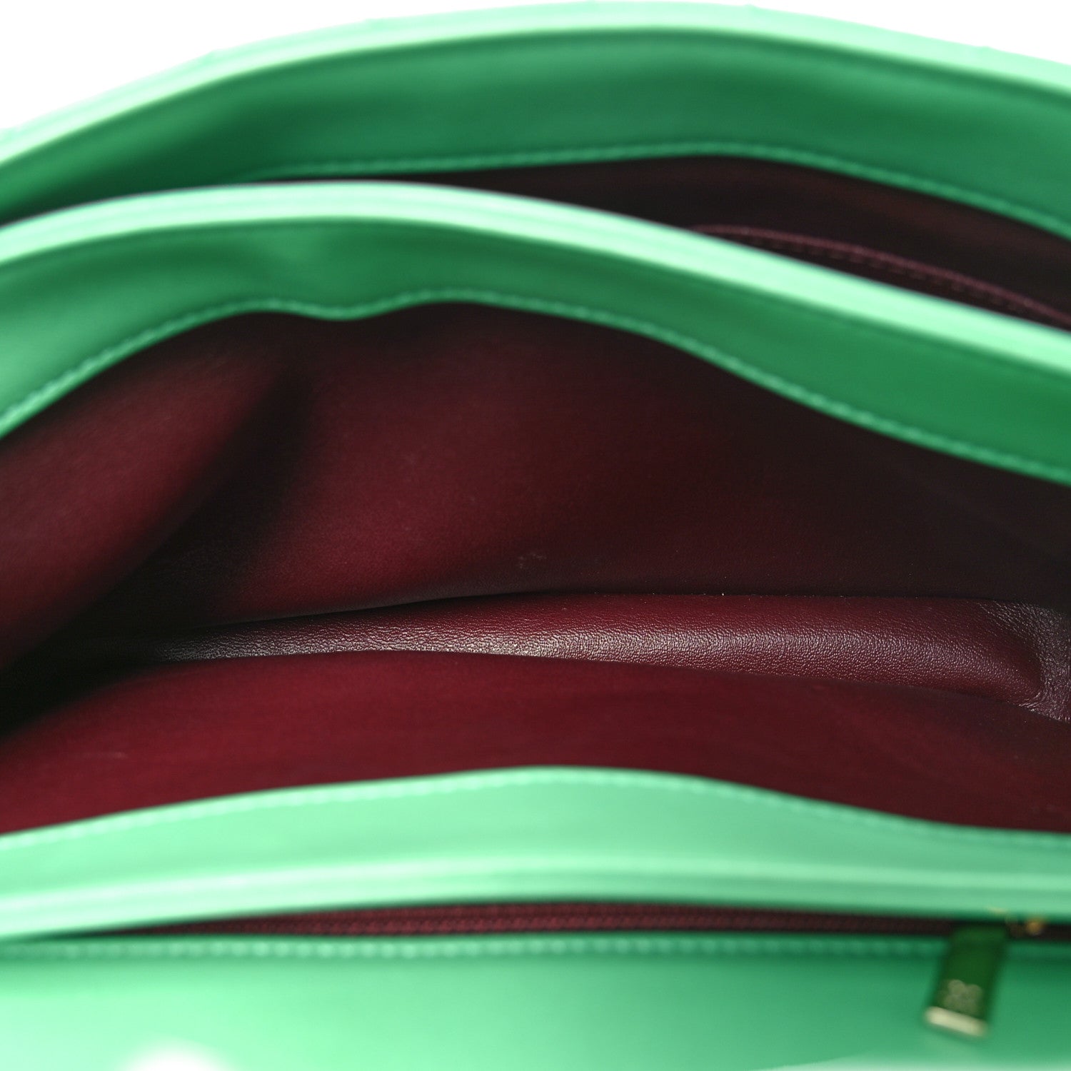 Chanel Lambskin Quilted Medium Trendy CC Flap Dual Handle Bag Green 5 of 10