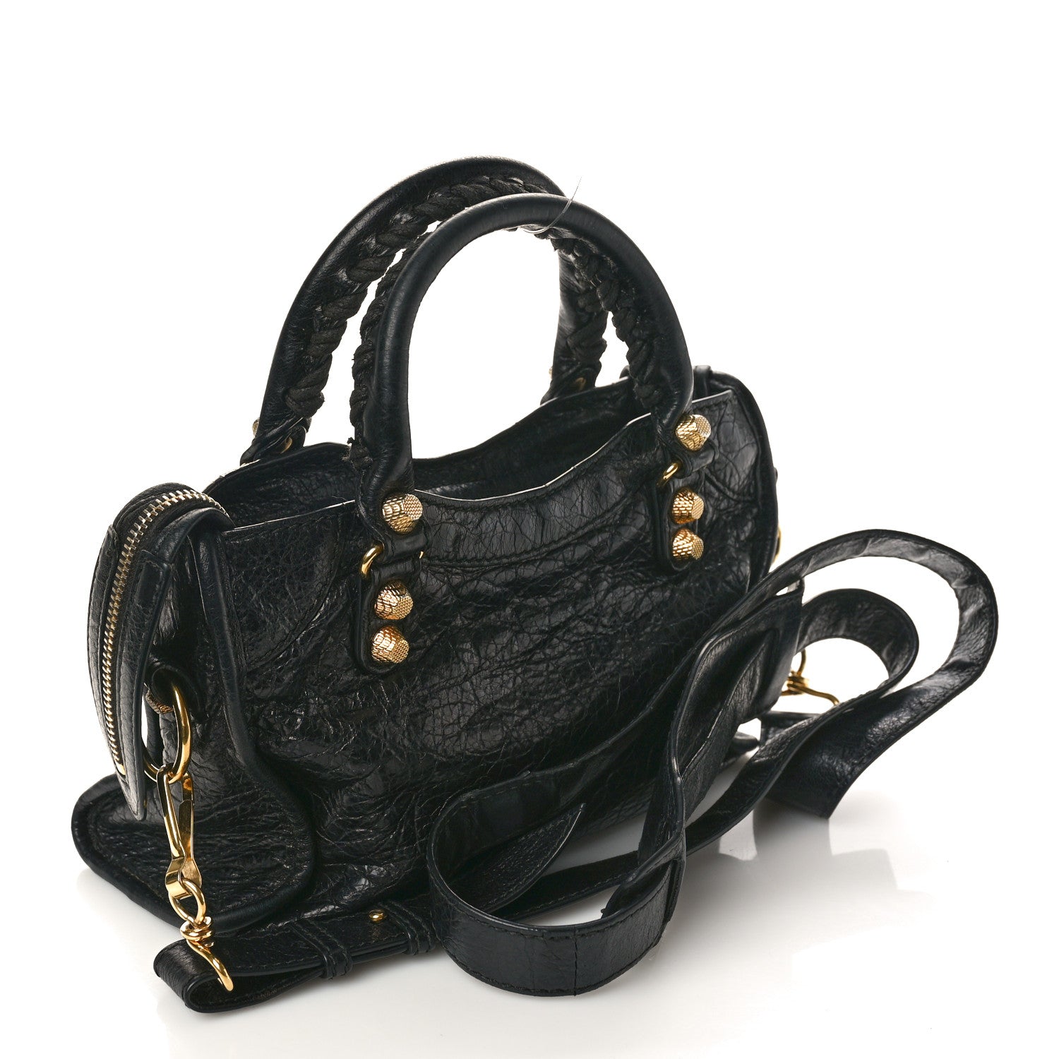 Balenciaga Agneau Giant 12 Gold Hardware Mini City Black 2 of 13
