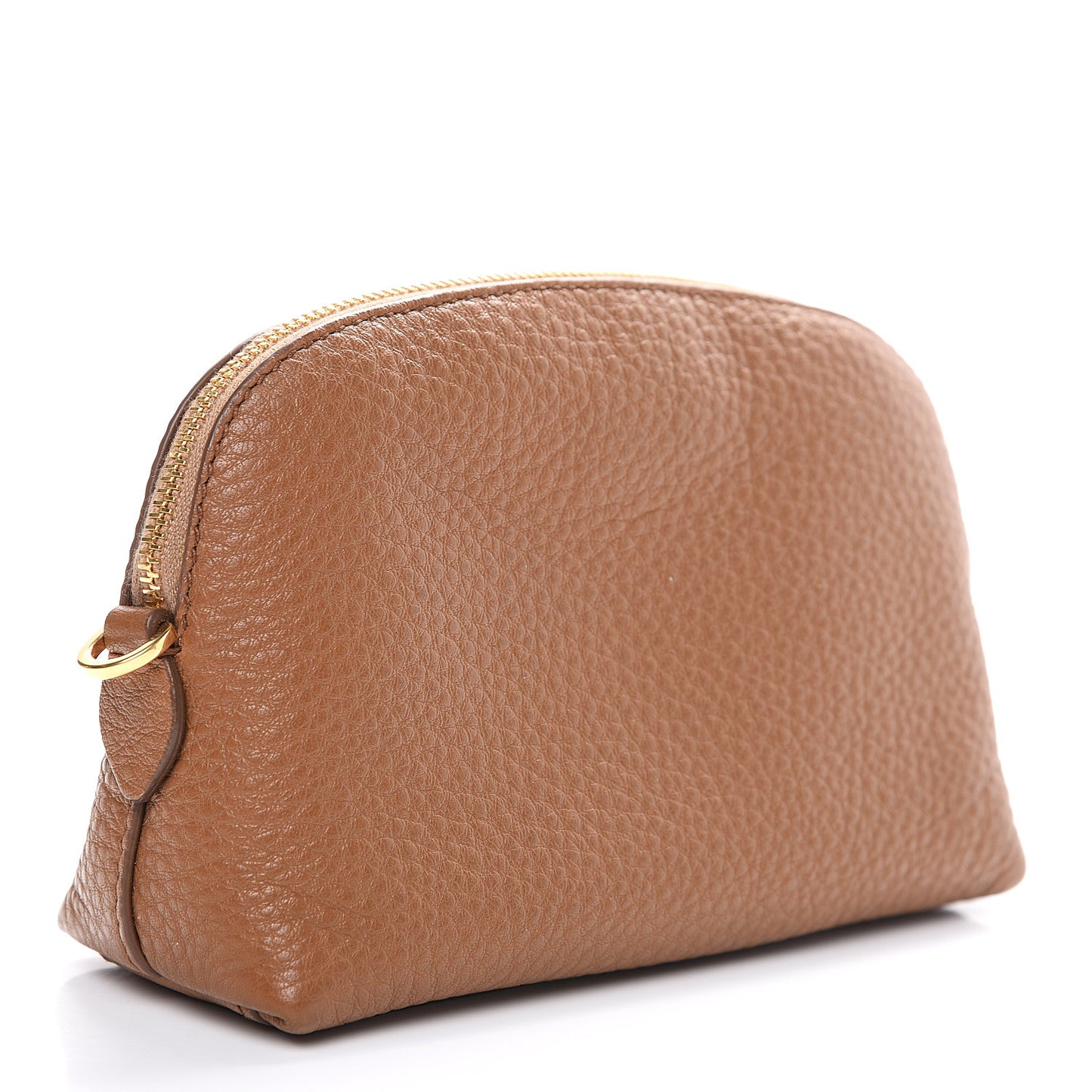 Vitello Daino Cosmetic Pouch Cannella