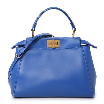 Fendi Nappa Mini Peekaboo Iconic Satchel Bleuette 1 of 10