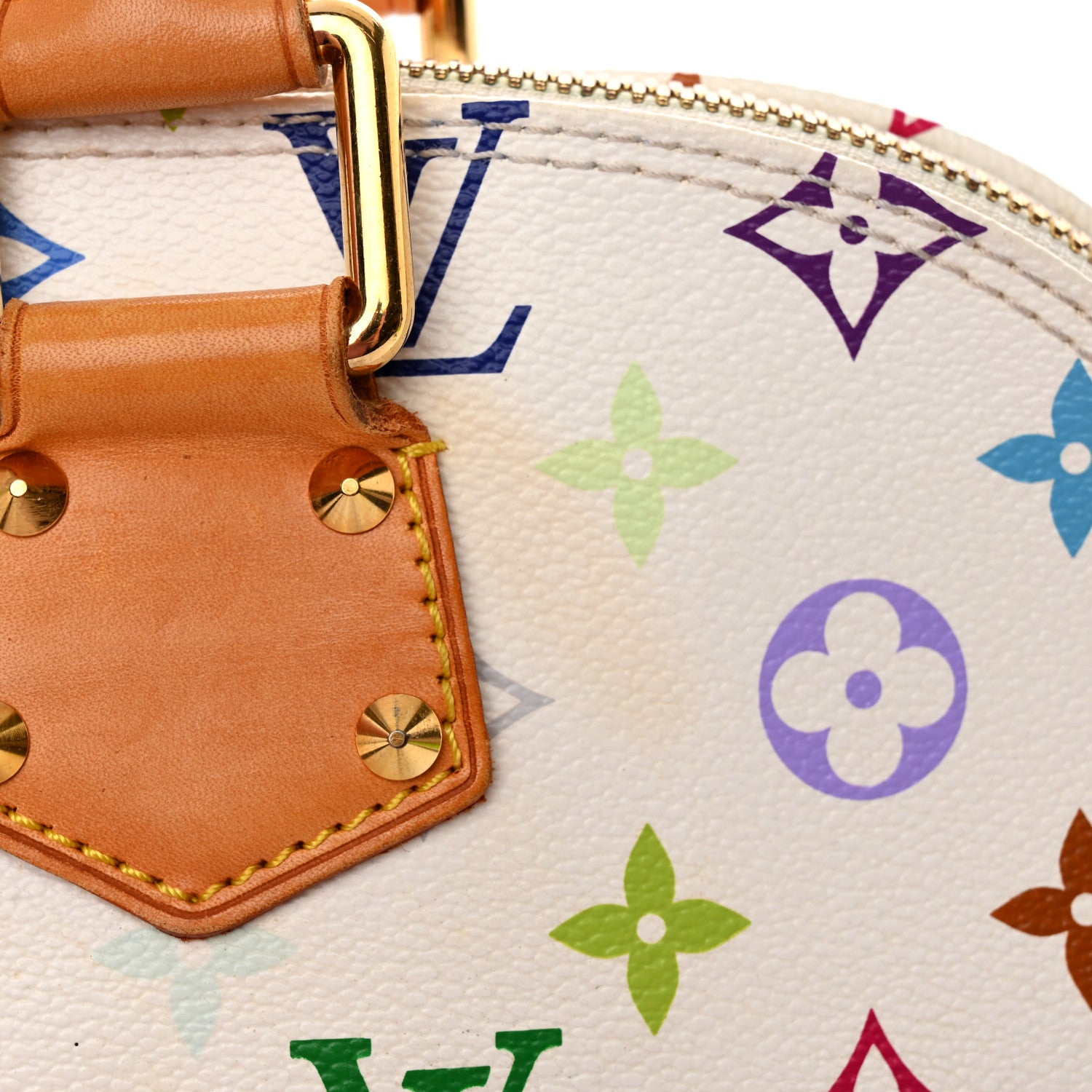 Louis Vuitton LOUIS VUITTON Monogram Multicolor Alma PM White 21 of 22