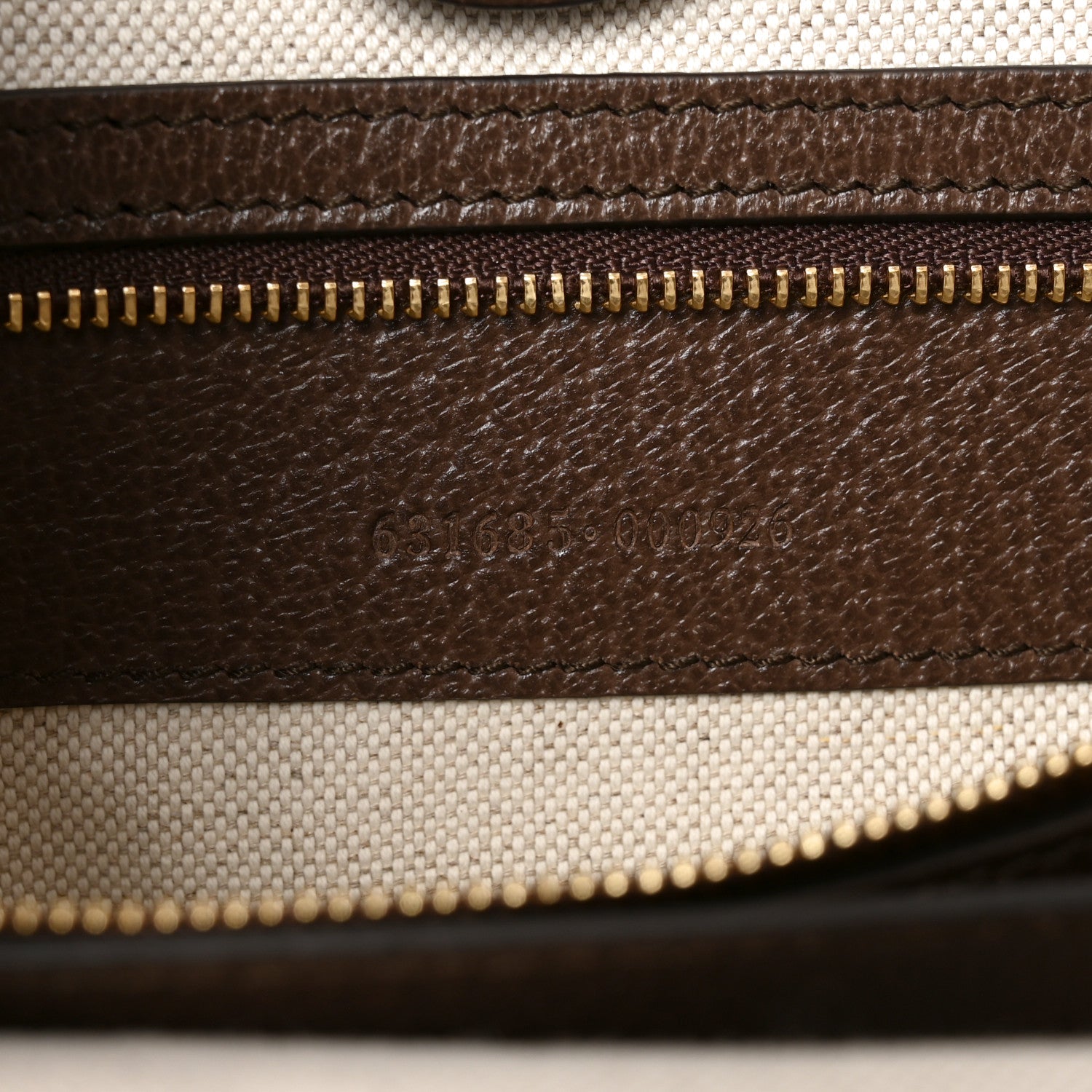 Gucci Monogram Jumbo GG Textured Dollar Calfskin Web Medium Ophidia Shopping Tote Camel Ebony 6 of 10
