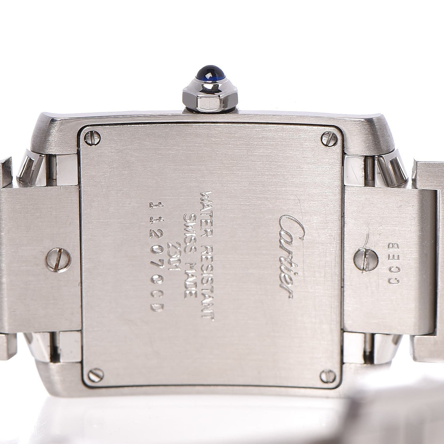 Stainless Steel 25mm Tank Francaise Quartz Watch