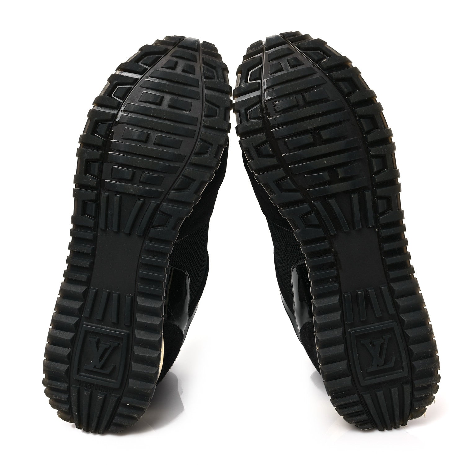 Louis Vuitton Suede Monogram Run Away Sneakers 38.5 Black 6 of 8