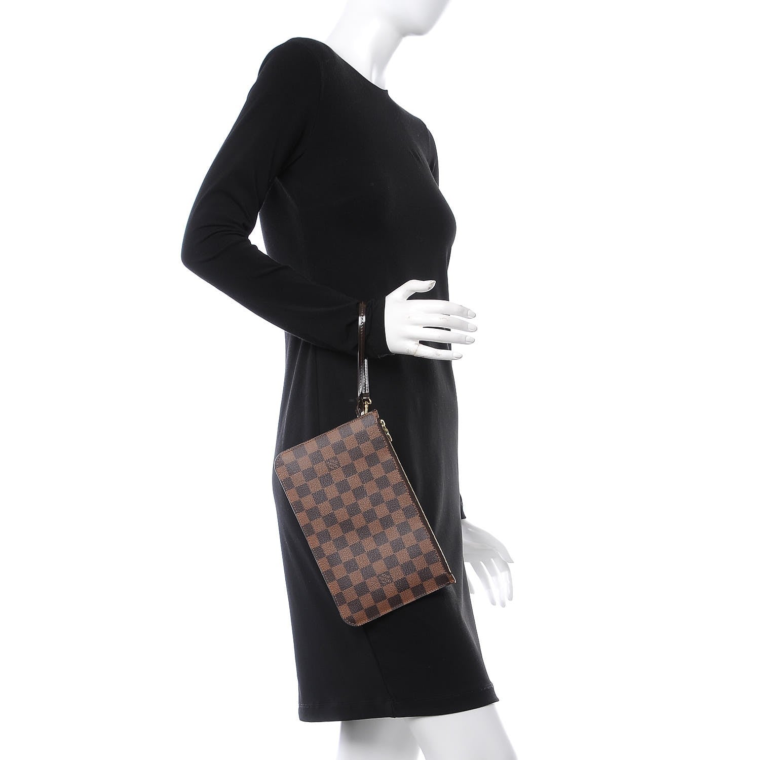 Louis Vuitton Damier Ebene Neverfull MM GM Pochette 2 of 8