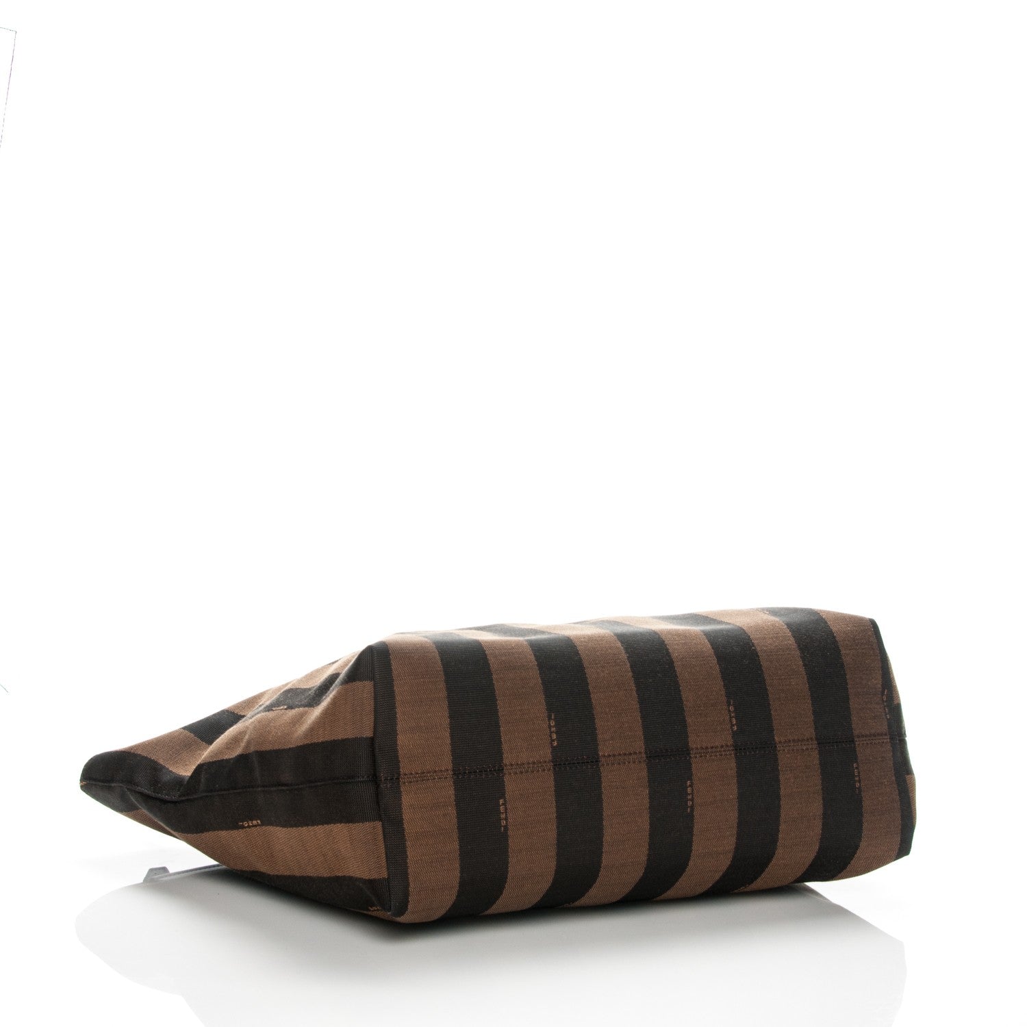 Fendi Pequin Vitello Medium Roll Tote Tobacco Petrolio 4 of 7