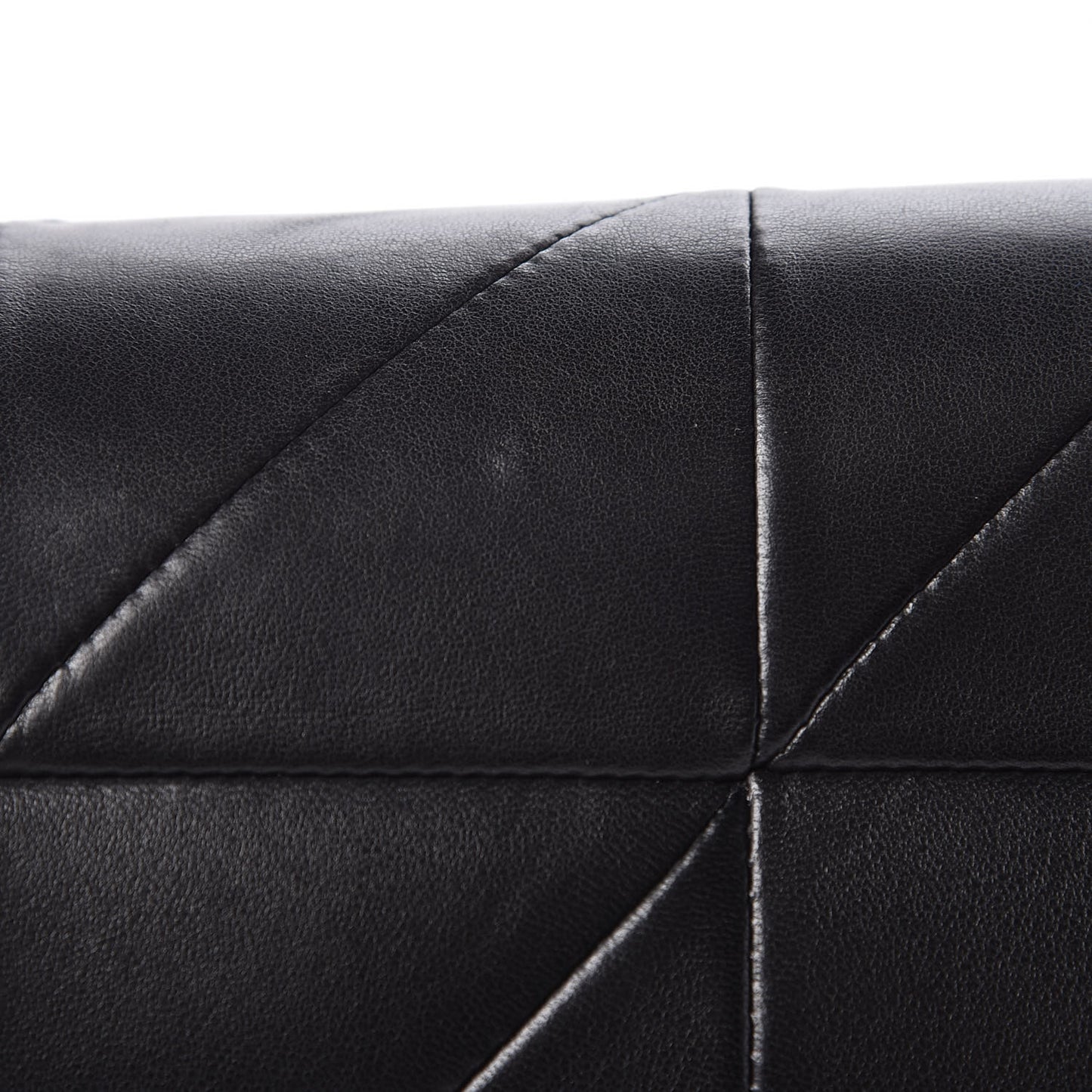 Lambskin Patchwork Monogram Large Jamie Black