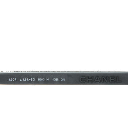Chanel Pilot Quilting Sunglasses 4207 Silver 3 of 6