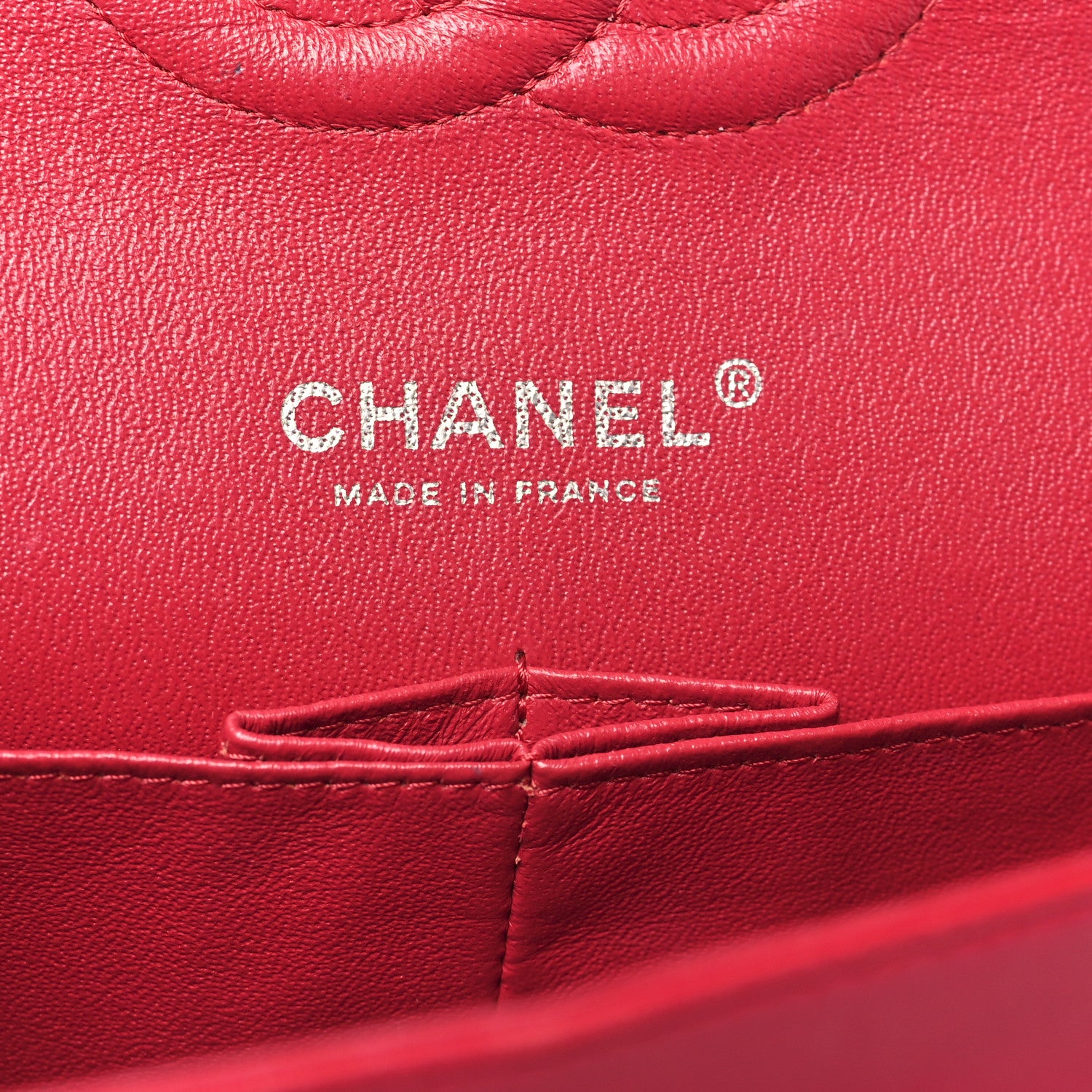 Chanel Lambskin Quilted Medium Double Flap Dark Pink 6 of 10