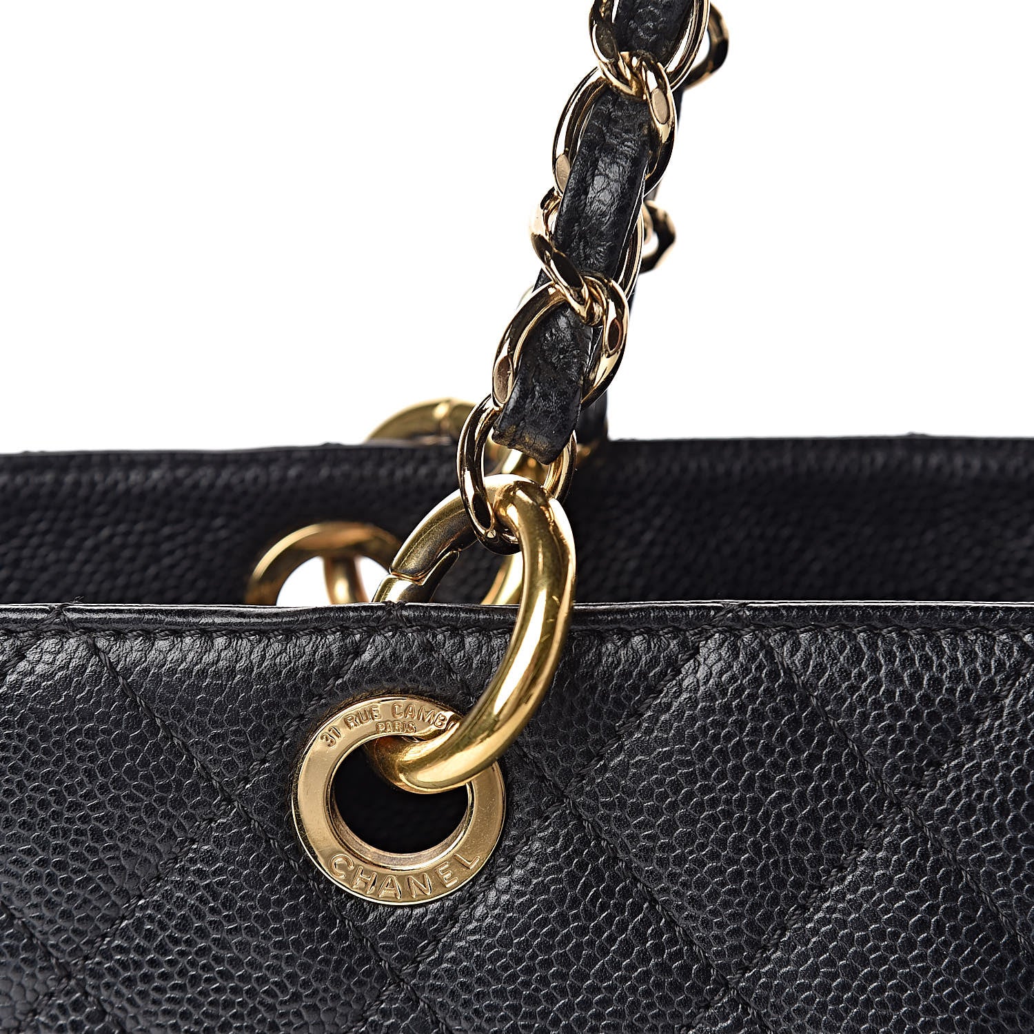 Chanel Caviar Quilted Grand Shopping Tote GST Black 15 of 16