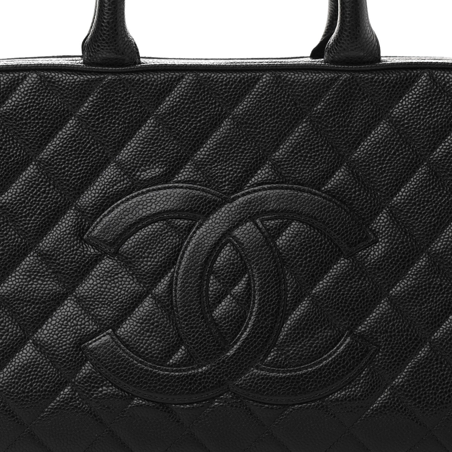 Chanel Caviar Quilted Large Bowler Black 8 of 10