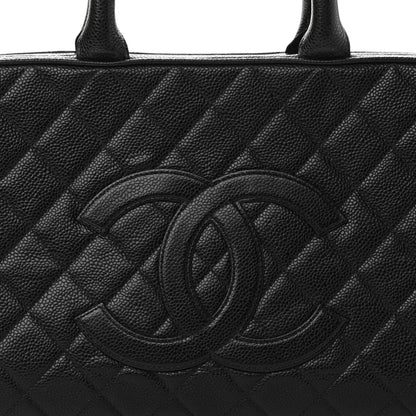Chanel Caviar Quilted Large Bowler Black 8 of 10