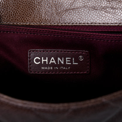 Chanel Crumpled Grained Calfskin Medium CC Crave Flap Brown 8 of 10