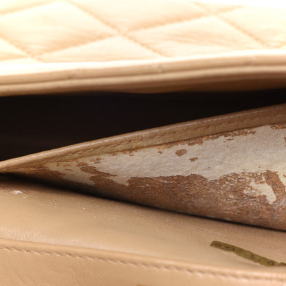 Chanel Lambskin Quilted Small Single Flap Beige 12 of 15