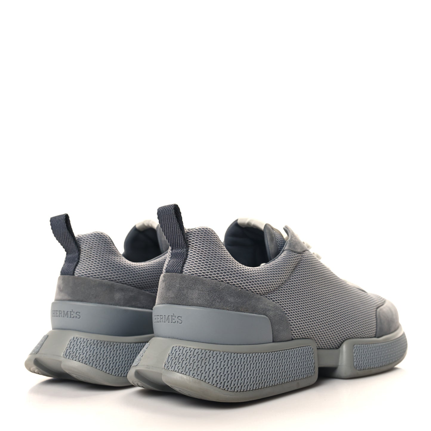 Technical Canvas Suede Goatskin Mens Drift Sneakers 43.5 Gris Fume