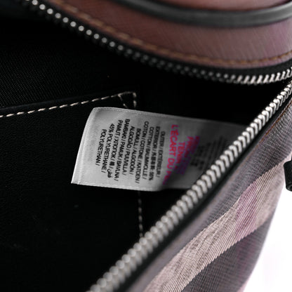 Burberry E-canvas Check Bum Bag Dark Birch Brown 7 of 14